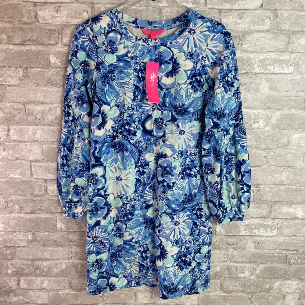 NWT - Lilly Pulitzer Bartlett Dress Coastal Blue Size XS - Picture 5 of 13